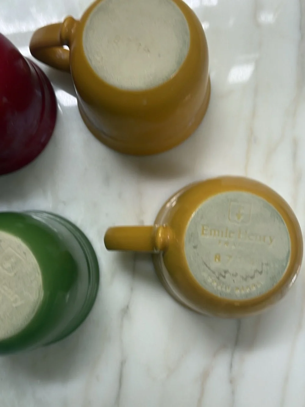 Set of five vintage Emile Henri